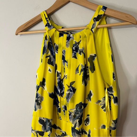 Eliza J Yellow Floral Halter Neck Maxi Dress - Picture 8 of 8